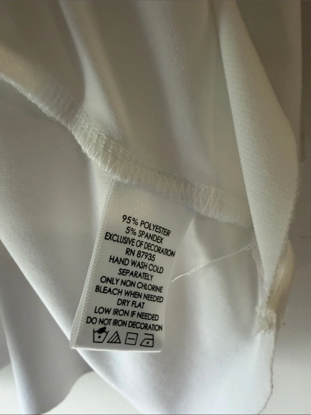 Susan Graver White Tiered Scoop Neck Tunic with Beaded Detail - Picture 3 of 6
